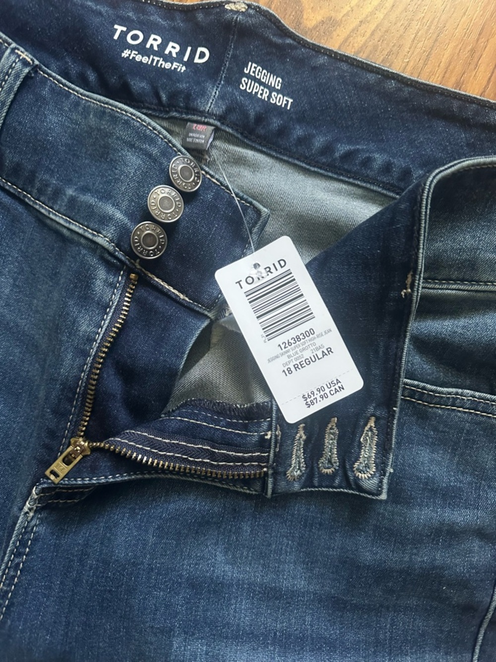 torrid Women's Medium Blue Skinny Jeans - Picture 2 of 2